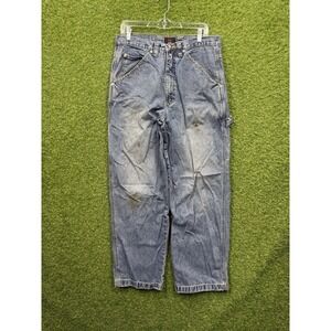 Vintage EMERGENCY EXIT Y2K Jeans Mens 34x32 Workwear Carpenter Denim Skater